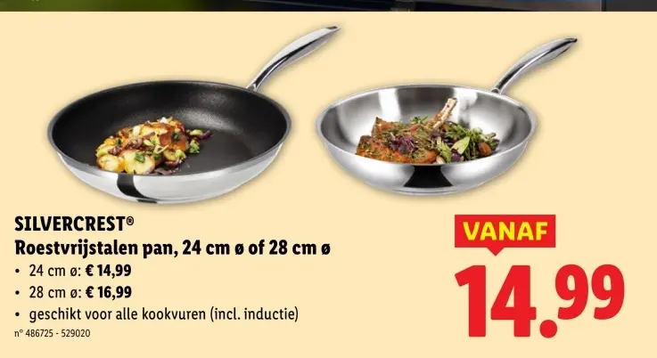 Aanbieding: Roestvrijstalen pan