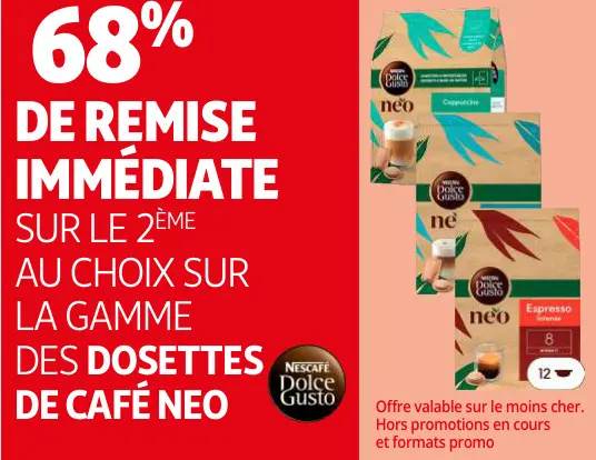 Promotie: Dosettes de Café Neo