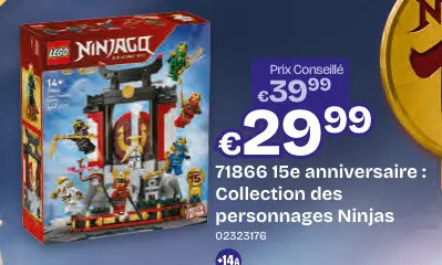 Offre: 15e anniversaire : Collection des personnages ninjas