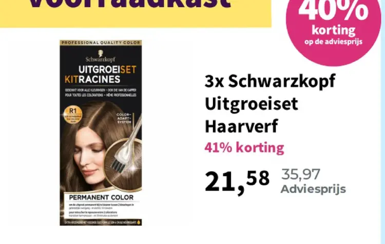 Aanbieding: Uitgroeiset Haarverf