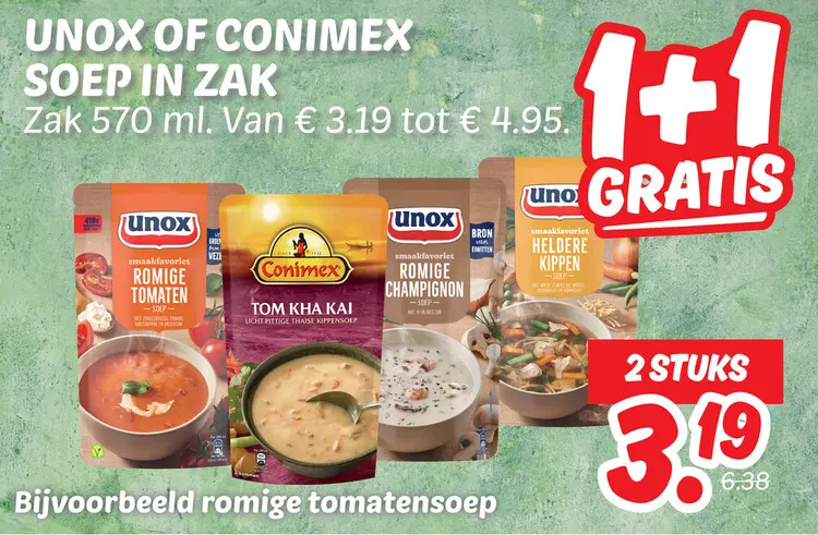 Aanbieding: Soep in zak