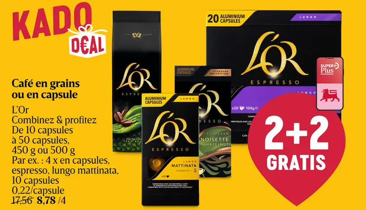 Offre: Café | Lungo | Elegante 6 | Caps