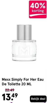 Aanbieding: Mexx Simply For Her Eau De Toilette