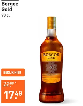 Aanbieding: Borgoe Gold 70CL Mixen