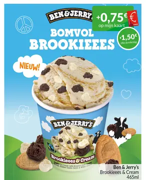 Aanbieding: Ben & Jerry's Brookieees & Cream