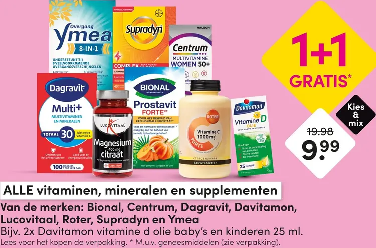 Aanbieding: Vitaminen, mineralen en supplementen