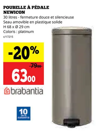 Offre: Poubelle à pédale newicon