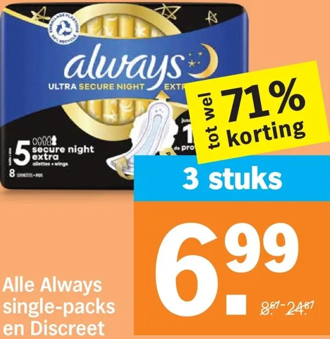 Aanbieding: Single-packs en Discreet