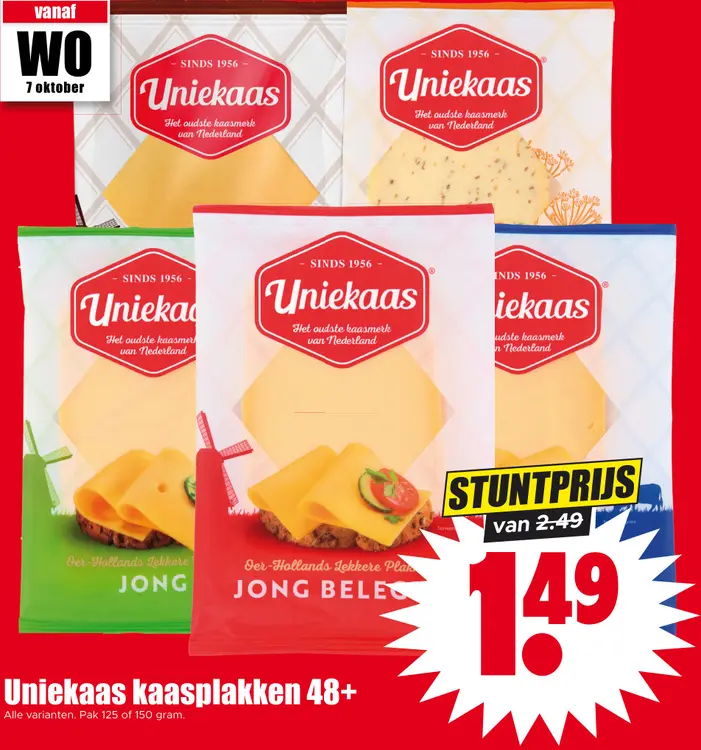 Aanbieding: Kaasplakken 48+