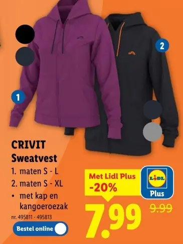 Promotie: CRIVIT Sweatvest