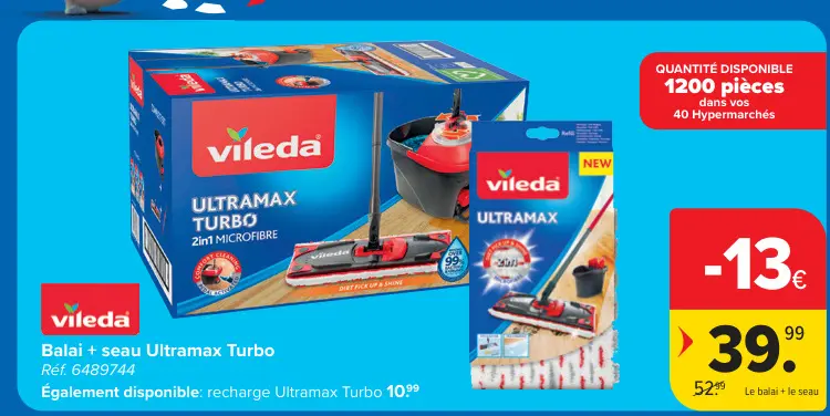 Offre: Balai + seau Ultramax Turbo