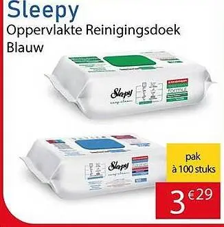 Aanbieding: Sleepy Oppervlakte Reinigingsdoek Blauw
