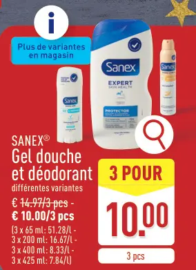 Offre: Gel douche et déodorant