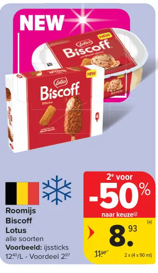 Promotie: Roomijs Biscoff