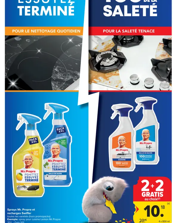 Offre: Sprays Mr. Propre et recharges Swiffer