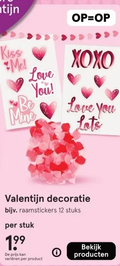Aanbieding: Valentijn decoratie