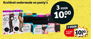 Aanbieding: Kruidvat ondermode en panty's