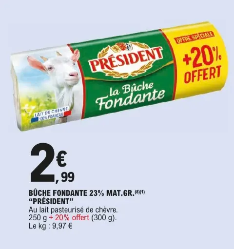 Offre: Bûche fondante