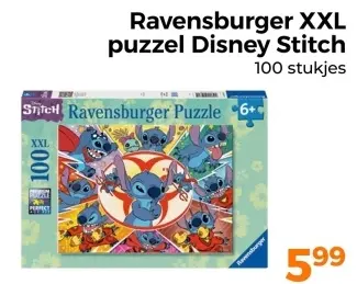 Aanbieding: Ravensburger XXL puzzel Disney Stitch