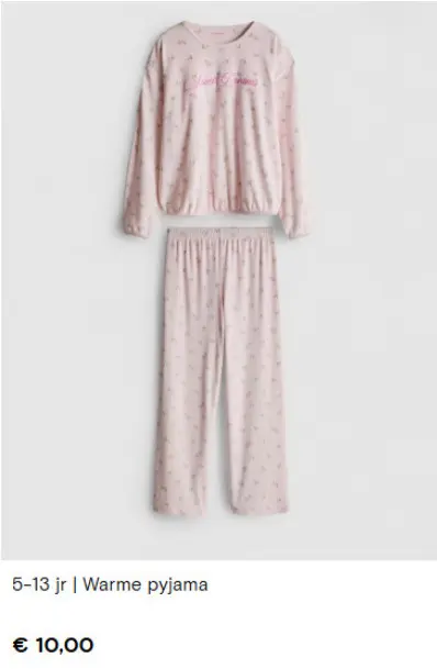 Aanbieding: Warme pyjama