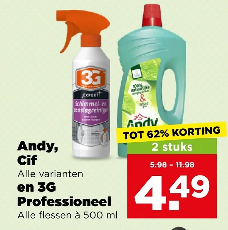 Aanbieding: Andy, Cif en 3G Professioneel