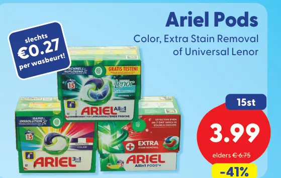 Aanbieding: Ariel Pods