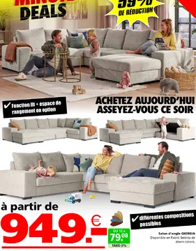 Offre: Salon d'angle GIORGIA