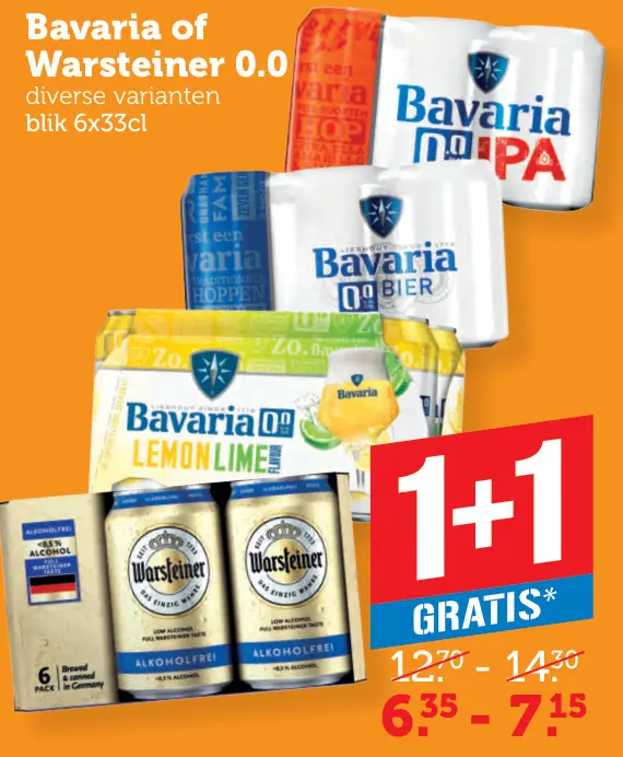 Aanbieding: Bavaria of Warsteiner 0.0