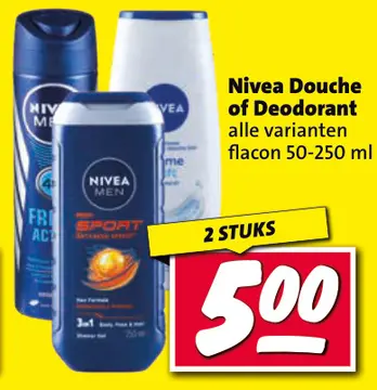 Aanbieding: Nivea Douche of Deodorant