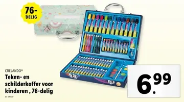 Aanbieding: Teken- en schilderkoffer voor kinderen