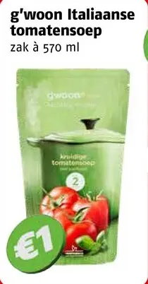 Aanbieding: G'woon Italiaanse tomatensoep