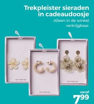 Aanbieding: Trekpleister sieraden in cadeaudoosje