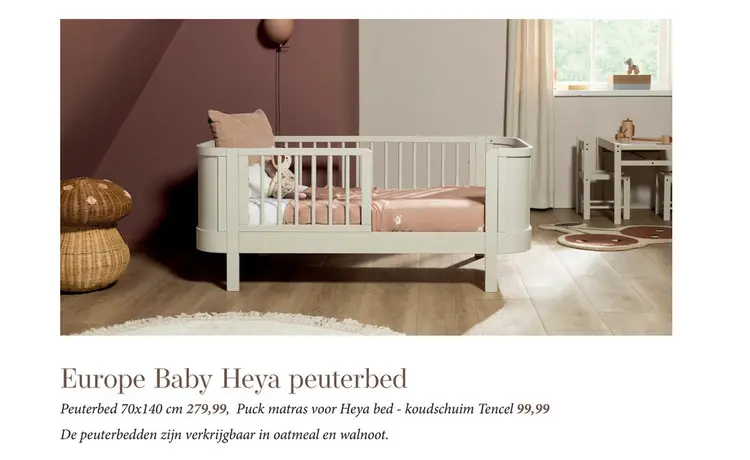 Aanbieding: Europe Baby Heya peuterbed