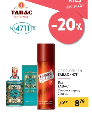 Promotie: TABAC Deodorantspray