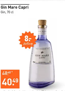 Aanbieding: Gin Mare Capri 70CL Mixen
