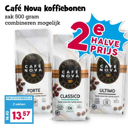 Aanbieding: Café Nova koffiebonen