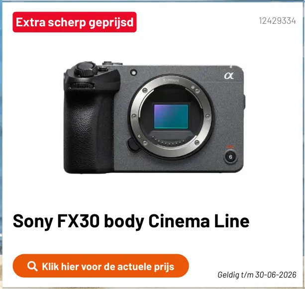 Promotie: FX30 body Cinema Line