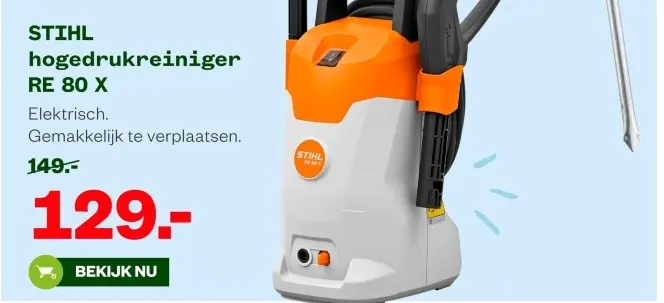 Aanbieding: hogedrukreiniger RE 80 X