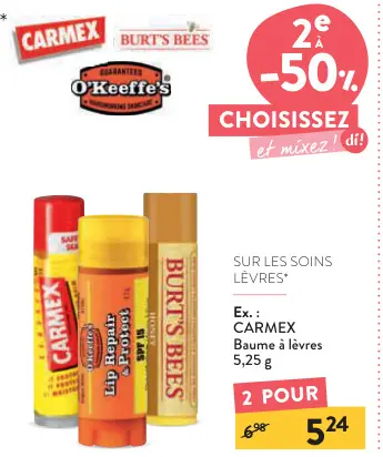 Offre: Baume à lèvres