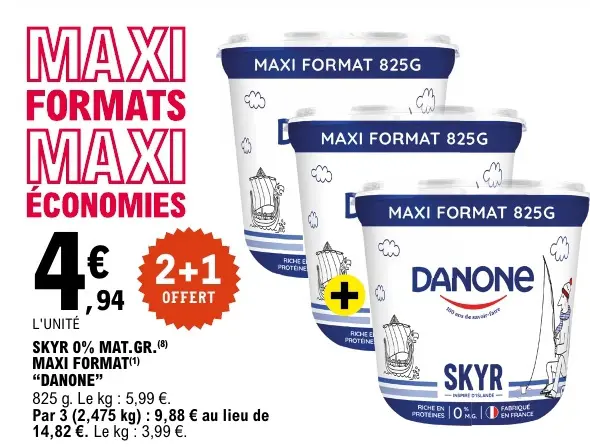 Promotie: Skyr 0% mat.gr. maxi format