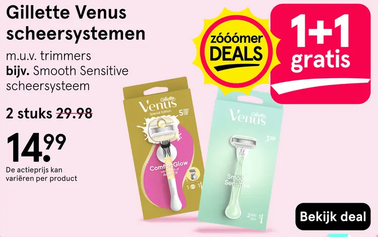 Aanbieding: Venus scheersystemen