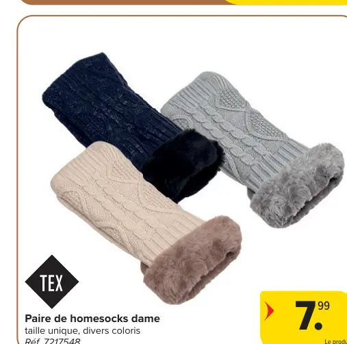 Offre: Homesocks dame