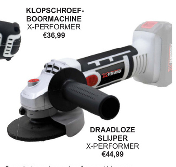 Aanbieding: KLOPSCHROEF-BOORMACHINE X-PERFORMER