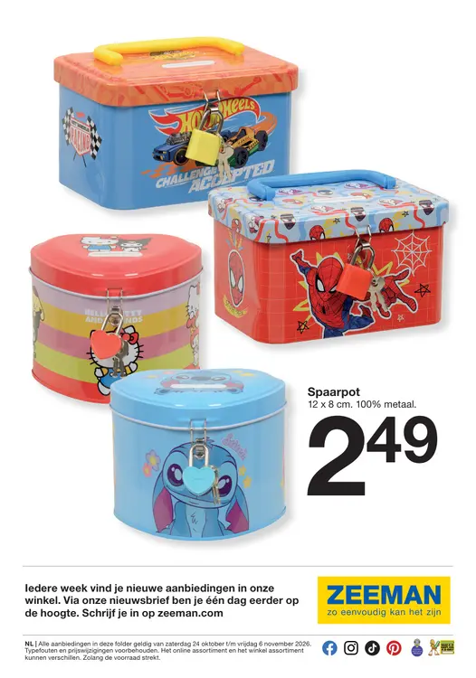 Aanbieding: Spaarpot
