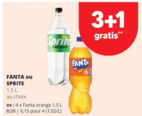 Offre: Fanta ou Sprite