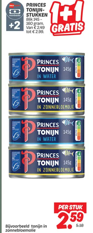 Aanbieding: Princes tonijn-stukken