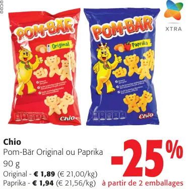 Offre: Pom-Bär Original ou Paprika