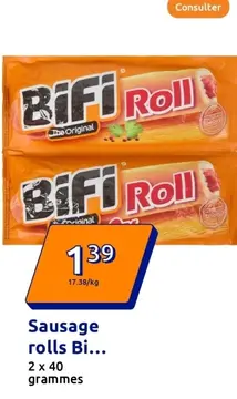 Offre: Sausage rolls Bifi