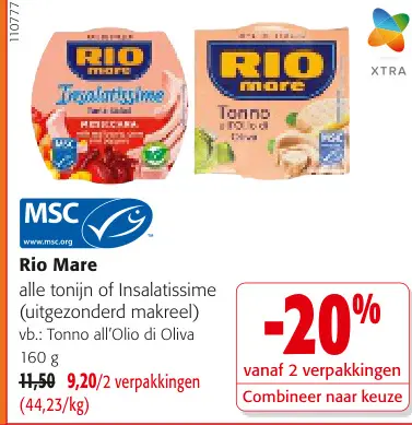 Promotie: Alle tonijn of Insalatissime 