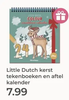 Aanbieding: kerst tekenboeken en aftel kalender